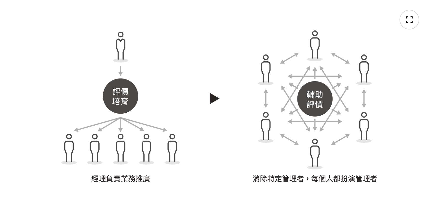 扁平化人事制度「Natura」說明圖
